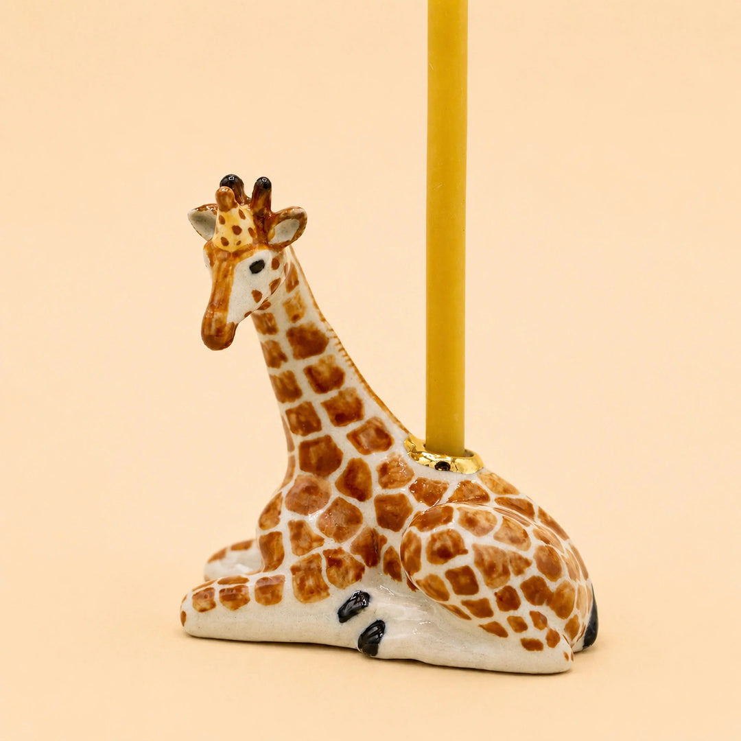 Giraffe Cake Topper | Porcelain Party Animal | Candle Holder