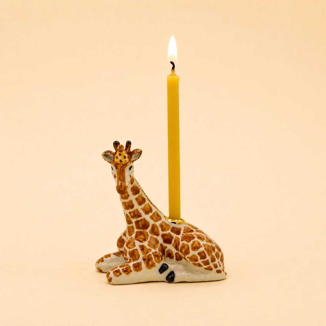 Giraffe Cake Topper | Porcelain Party Animal | Candle Holder