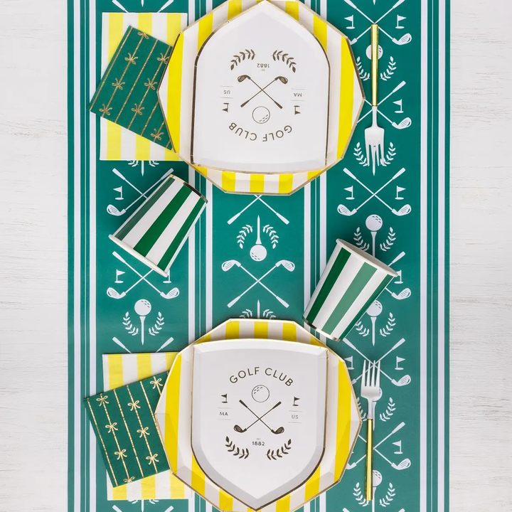 LE GOLF TABLE RUNNER Bonjour Fête Table Covers & Placemats LE GOLF TABLE RUNNER Bonjour Fete - Party Supplies
