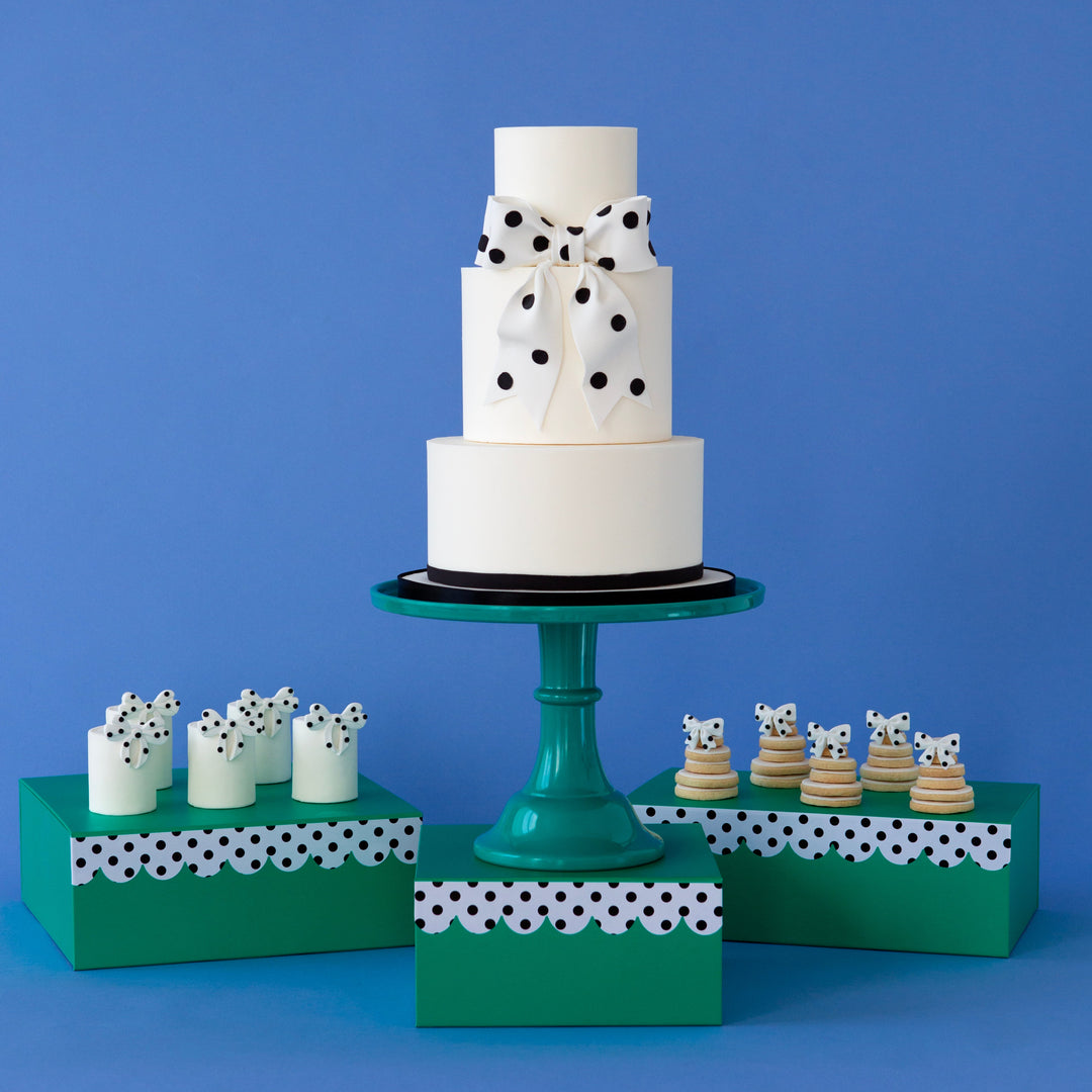 Green Riser for Desserts- Bonjour Fete Party Supplies