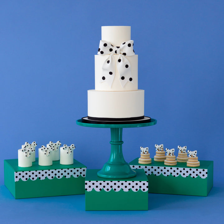 Green Riser for Desserts- Bonjour Fete Party Supplies