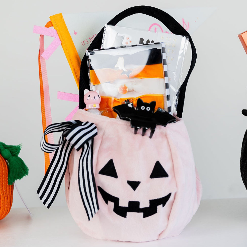 HALLOWEEN VELVET BOW HAIR CLIPS Meri Meri Halloween Costumes Bonjour Fete - Party Supplies
