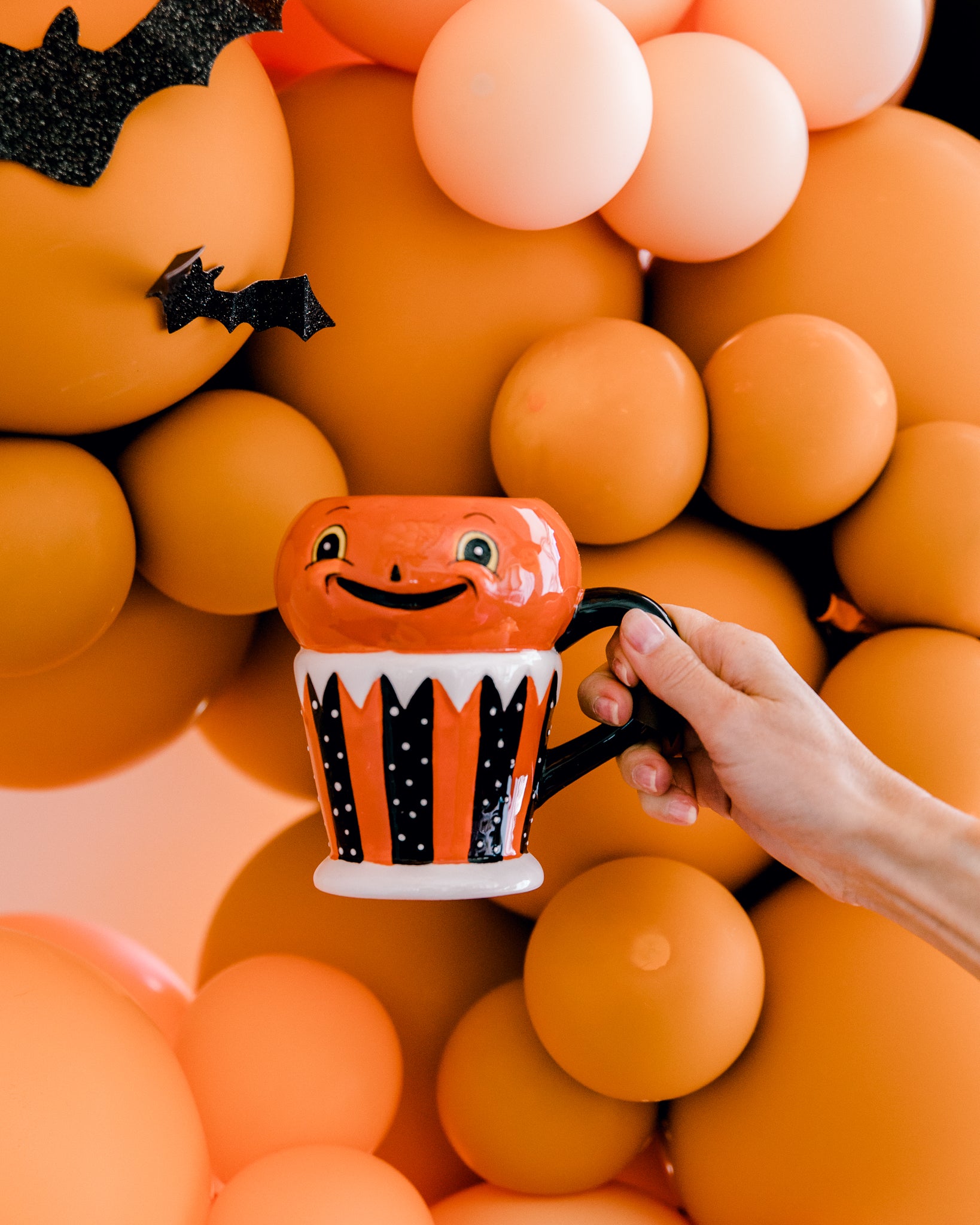 Johanna Parker vintage Halloween pumpkin mug
