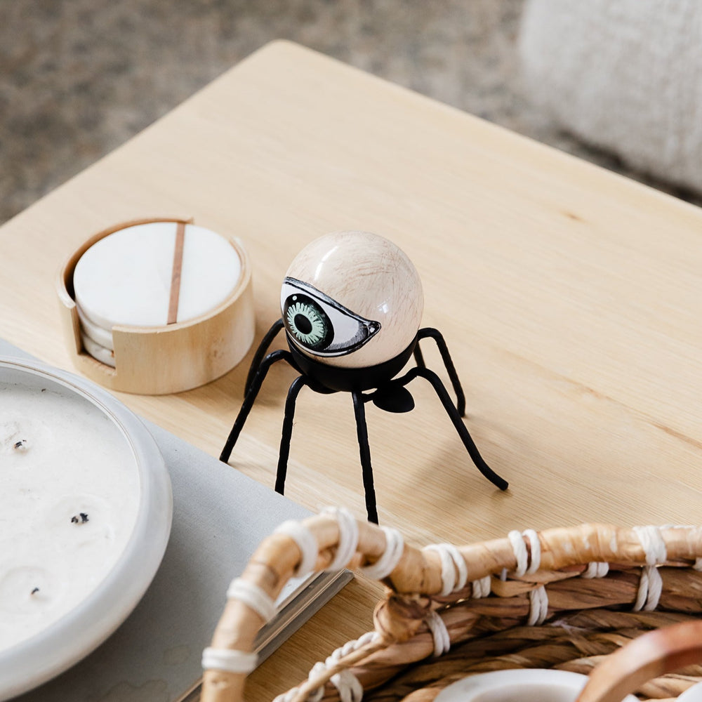 BLACK SPIDER CANDLE HOLDER Special T Imports Bonjour Fete - Party Supplies