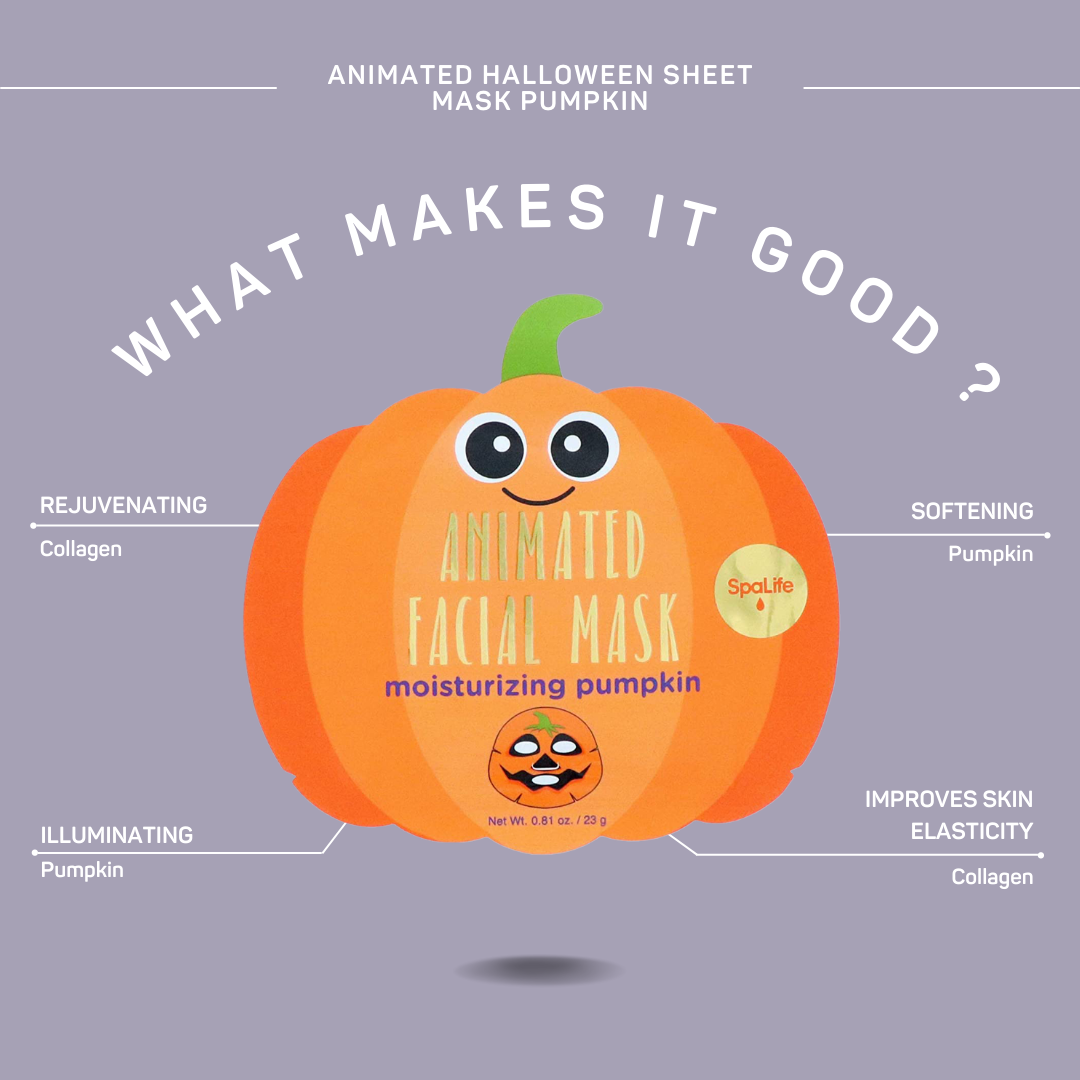 HALLOWEEN SKINCARE SHEET MASK My Spa Life Halloween Party Favors & Boo Baskets Bonjour Fete - Party Supplies