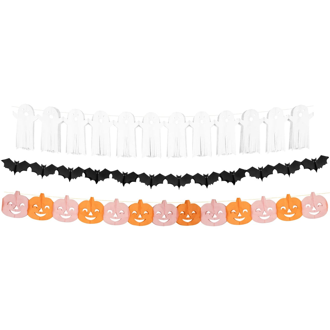 TISSUE PAPER HALLOWEEN GARLAND SET Meri Meri Halloween Party Decorations Bonjour Fete - Party Supplies