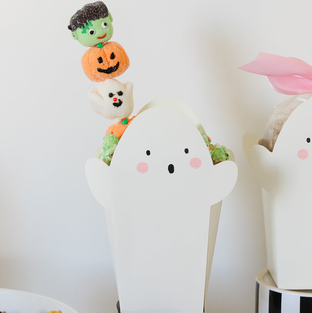 SCARY MARSHMALLOW LOLLIPOP Two's Company Candy Bonjour Fete - Party Supplies