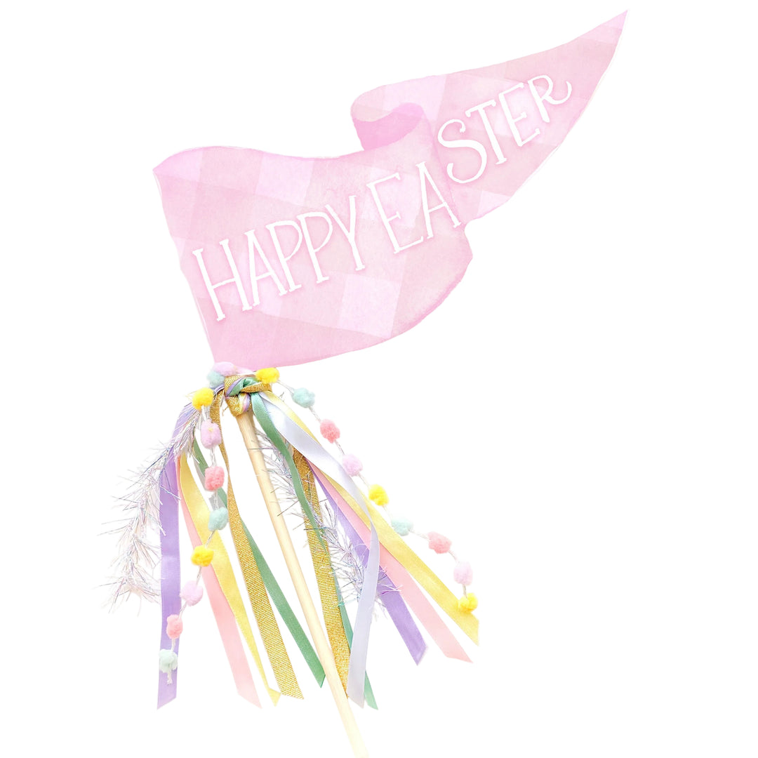 Happy Easter Party Pennant Cami Monet Party Pennants Happy Easter Party Pennant Bonjour Fete - Party Supplies