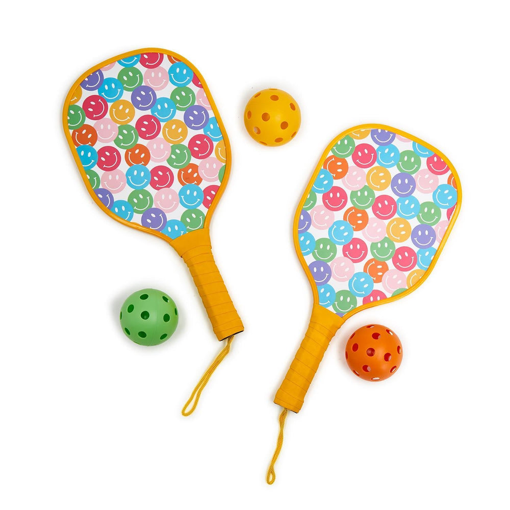 HAPPY JUNIOR PICKLEBALL SET Two's Company Easter Gifts & Basket Fillers Bonjour Fete - Party Supplies
