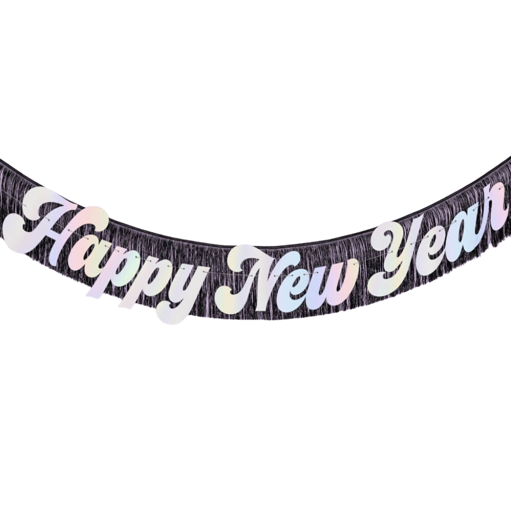 Happy New Year Banner Set Bonjour Fete Party Supplies New Years Eve Party Decorations
