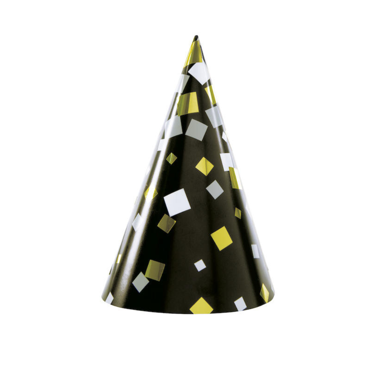 BLACK, GOLD AND SILVER NEW YEAR'S CELEBRATION KIT Unique New Year's Eve Bonjour Fete - Party Supplies