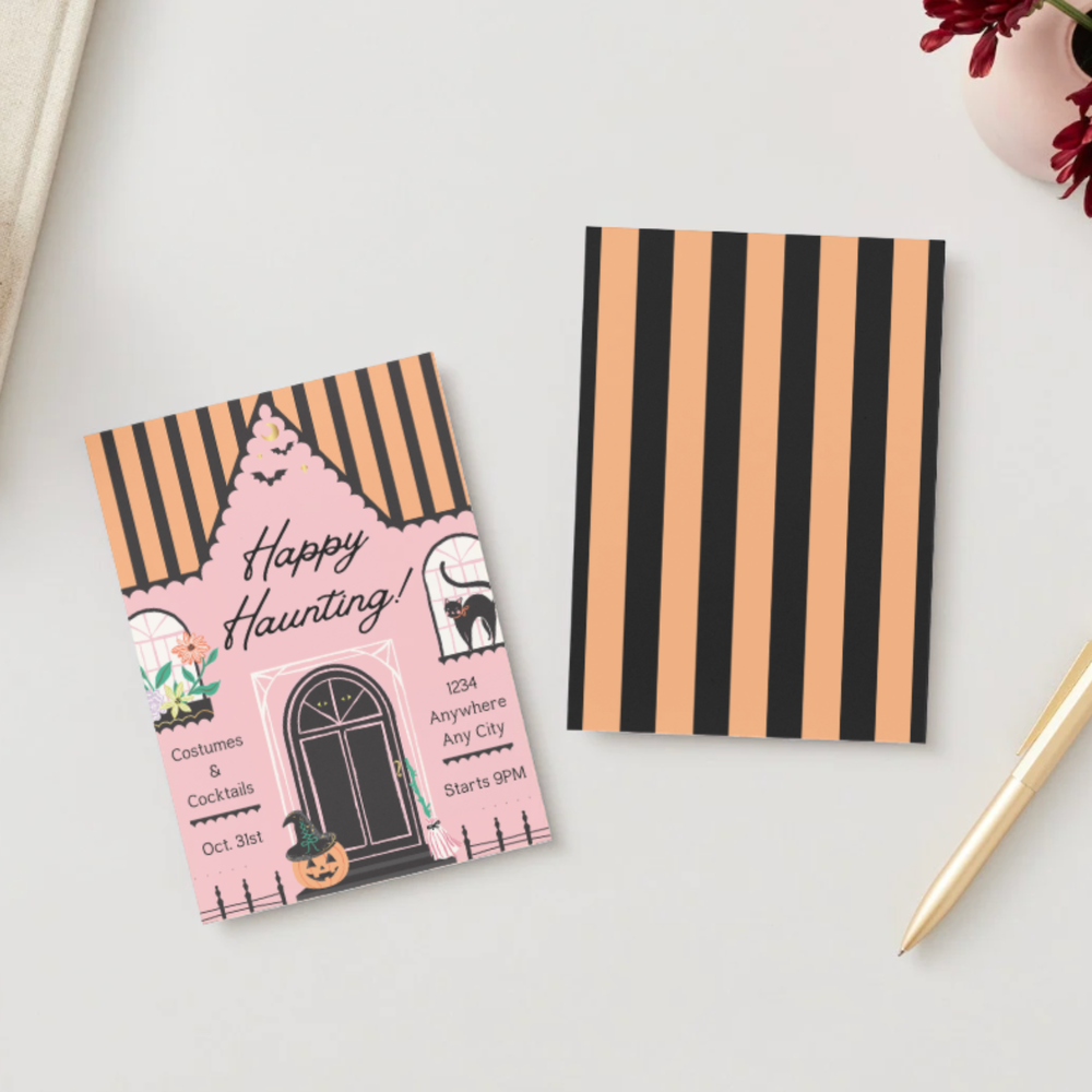 HAPPY HAUNTING DIGITAL PARTY INVITATION Bonjour Fête HAPPY HAUNTING DIGITAL PARTY INVITATION Bonjour Fete - Party Supplies