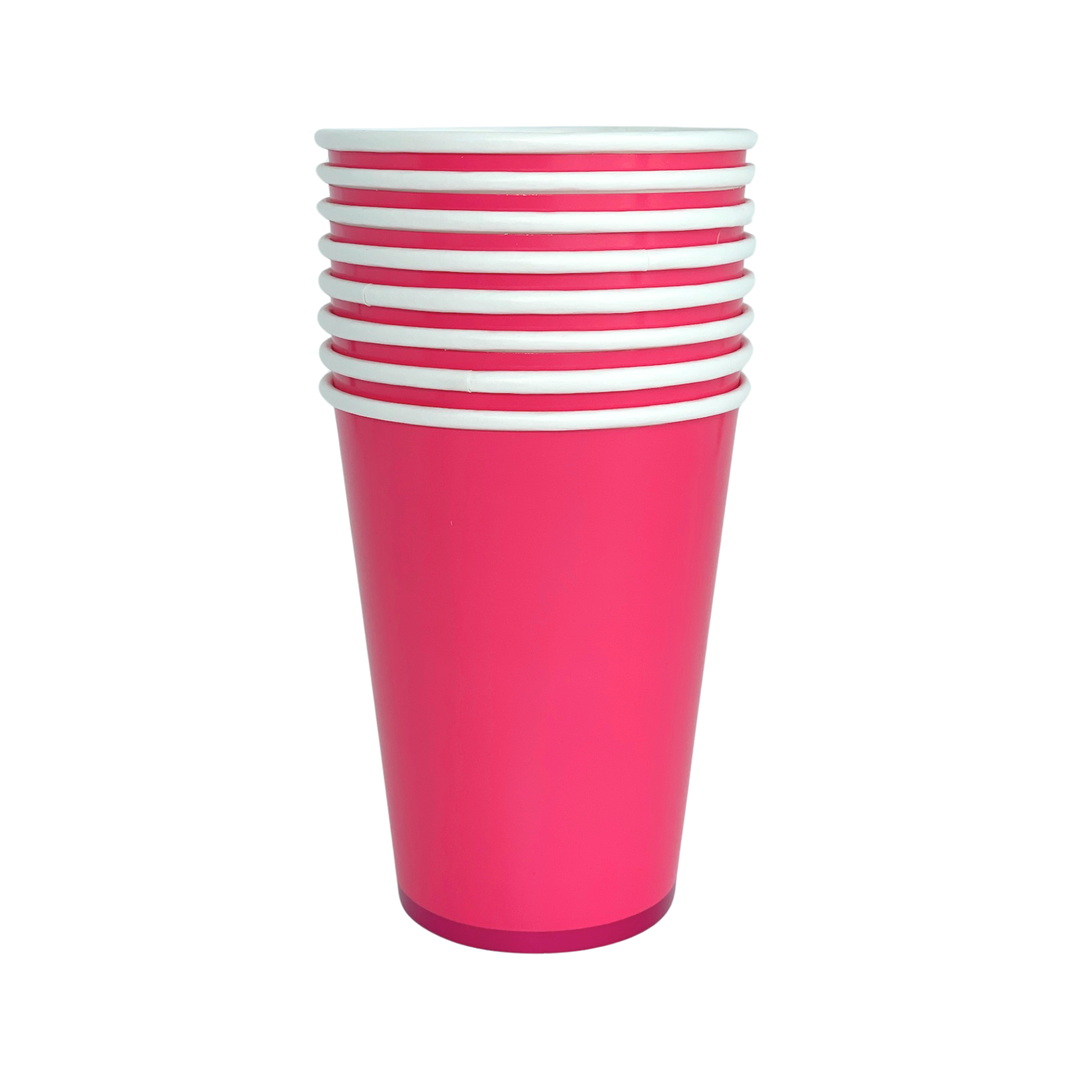HAUTE PINK SIGNATURE CUP Bonjour Fete Cups Bonjour Fete - Party Supplies