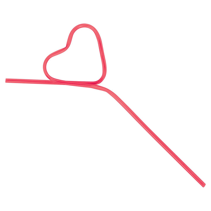 HEART SHAPED SILLY STRAW Bonjour Fête  Bonjour Fete - Party Supplies