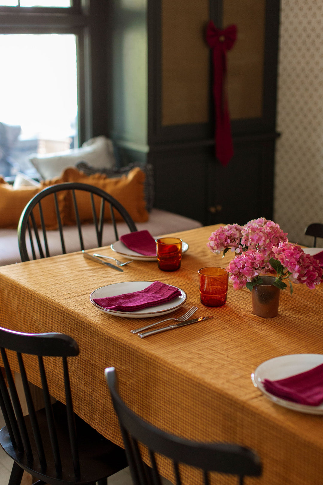 SOHO - Two Toned Amber Tablecloth Heather Taylor Home variable SOHO - Two Toned Amber Tablecloth Bonjour Fete - Party Supplies