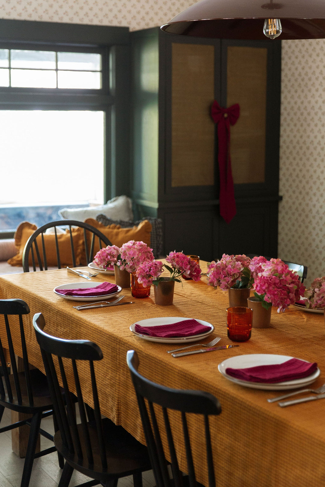 SOHO - Two Toned Amber Tablecloth Heather Taylor Home variable SOHO - Two Toned Amber Tablecloth Bonjour Fete - Party Supplies