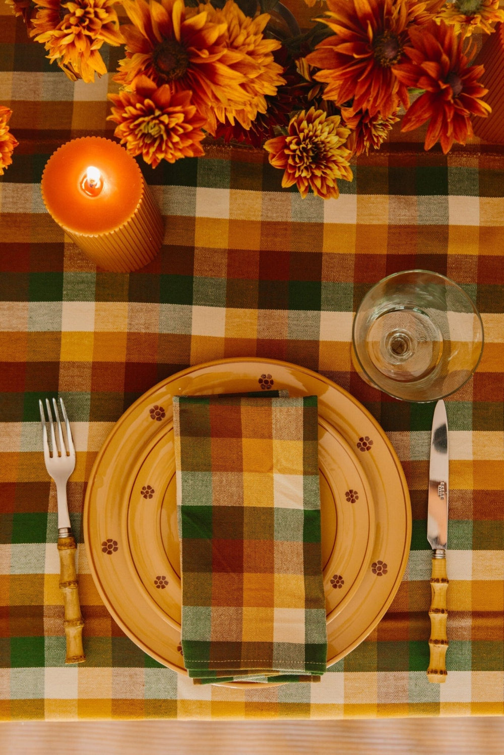 GINGHAM - Oak Napkins Heather Taylor Home simple GINGHAM - Oak Napkins Bonjour Fete - Party Supplies