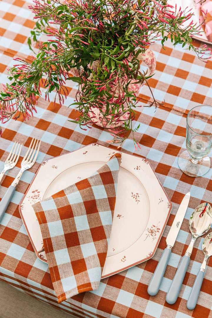 CANDY GINGHAM - Blue Napkins Heather Taylor Home simple CANDY GINGHAM - Blue Napkins Bonjour Fete - Party Supplies