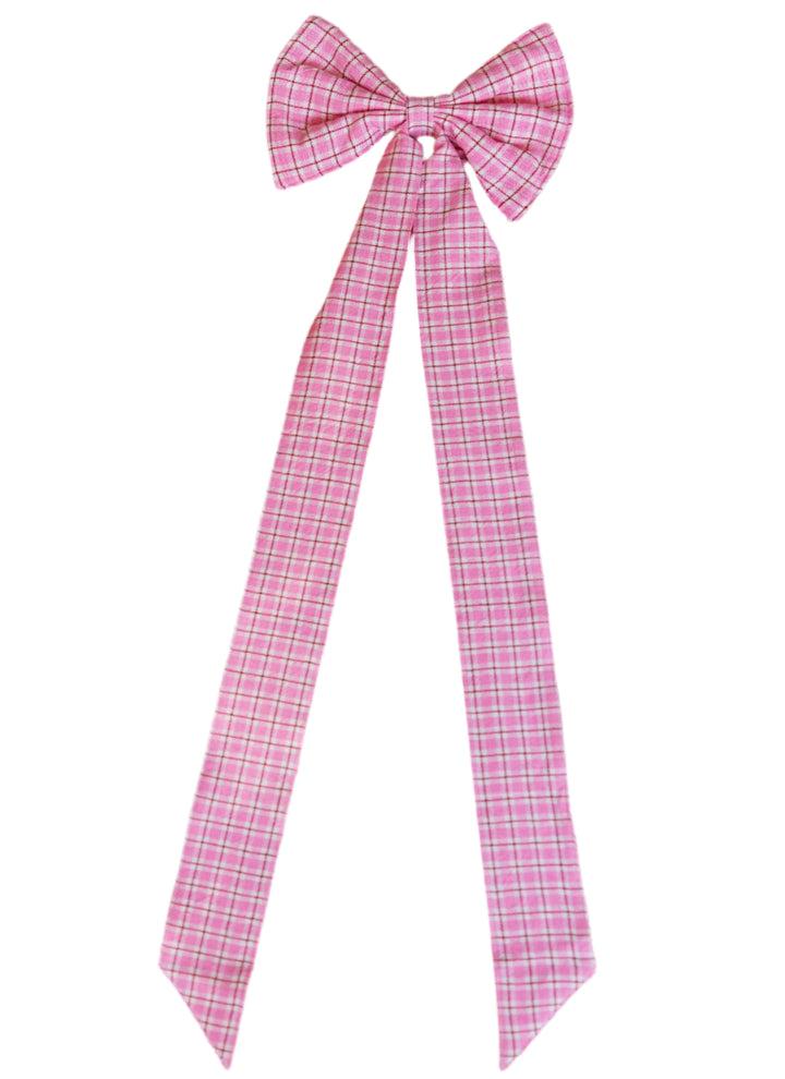 ROSIE PLAID - Pink Fabric Bow Heather Taylor Home simple ROSIE PLAID - Pink Fabric Bow Bonjour Fete - Party Supplies
