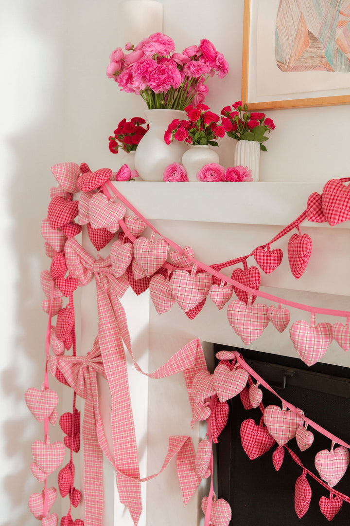 ROSIE PLAID - Pink Fabric Bow Heather Taylor Home simple ROSIE PLAID - Pink Fabric Bow Bonjour Fete - Party Supplies