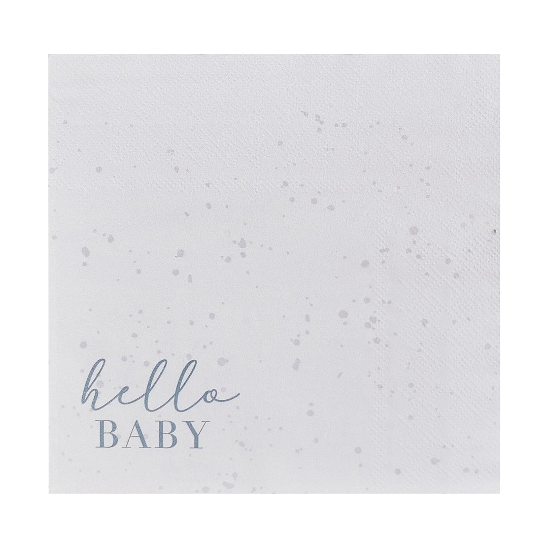 HELLO BABY NAPKINS Ginger Ray UK Bonjour Fete - Party Supplies