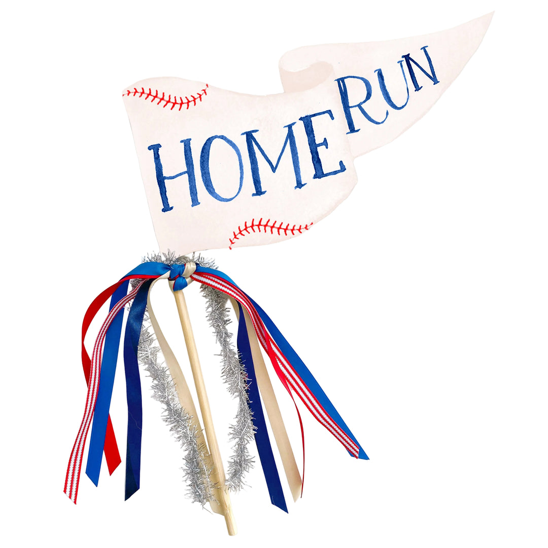 Home Run Party Pennant Cami Monet Party Pennants Home Run Party Pennant Bonjour Fete - Party Supplies