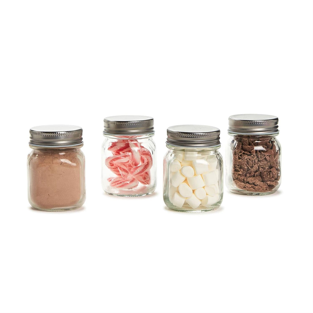 HOT COCOA BAR MASON JAR SET Two's Company Christmas Candy Bonjour Fete - Party Supplies