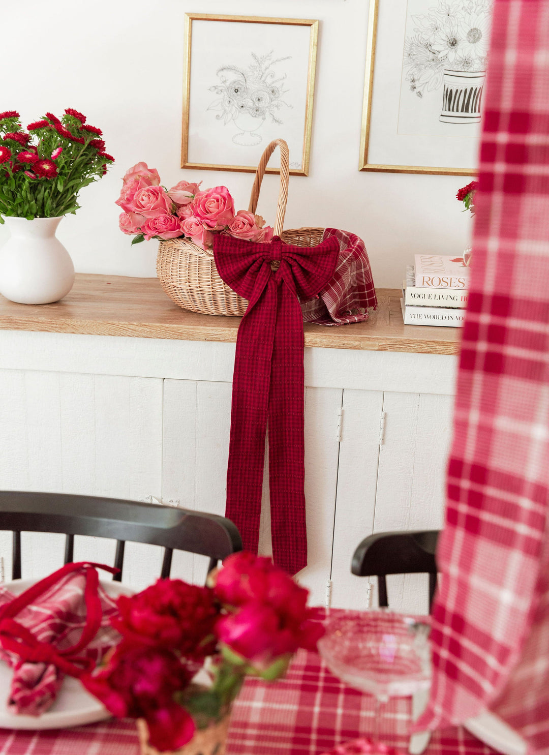 SOHO - Two Toned Bordeaux Fabric Bow