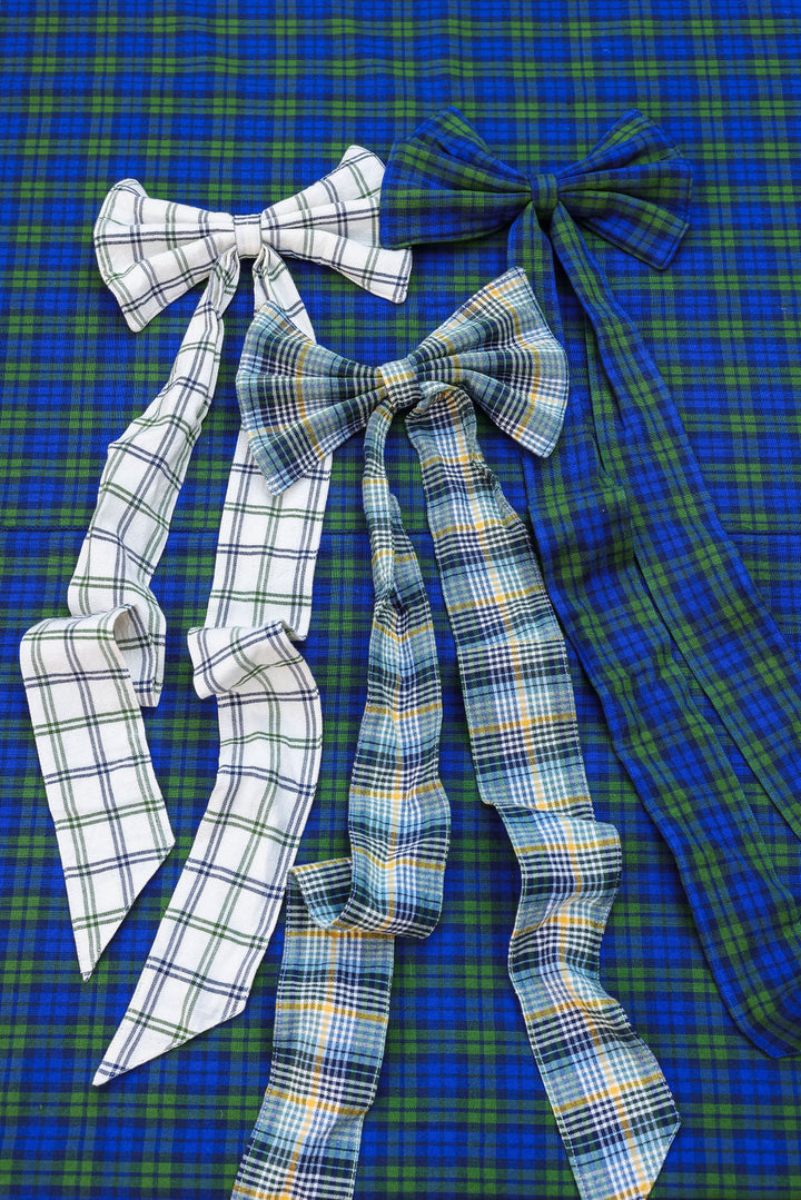 MAINE PLAID - Multicolor Fabric Bow Heather Taylor Home simple MAINE PLAID - Multicolor Fabric Bow Bonjour Fete - Party Supplies