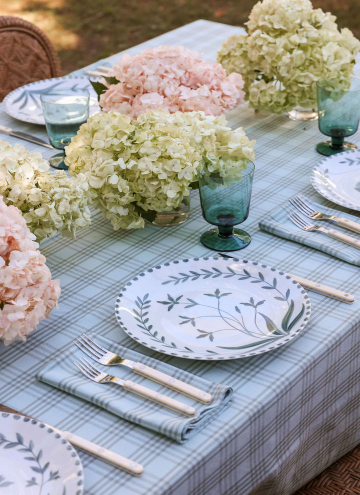 Montauk Dew Plaid Tablecloth