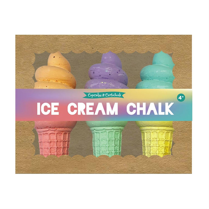 Ice Cream Cone Chalk Set Bonjour Fete Party Supplies Easter Gifts & Basket Fillers
