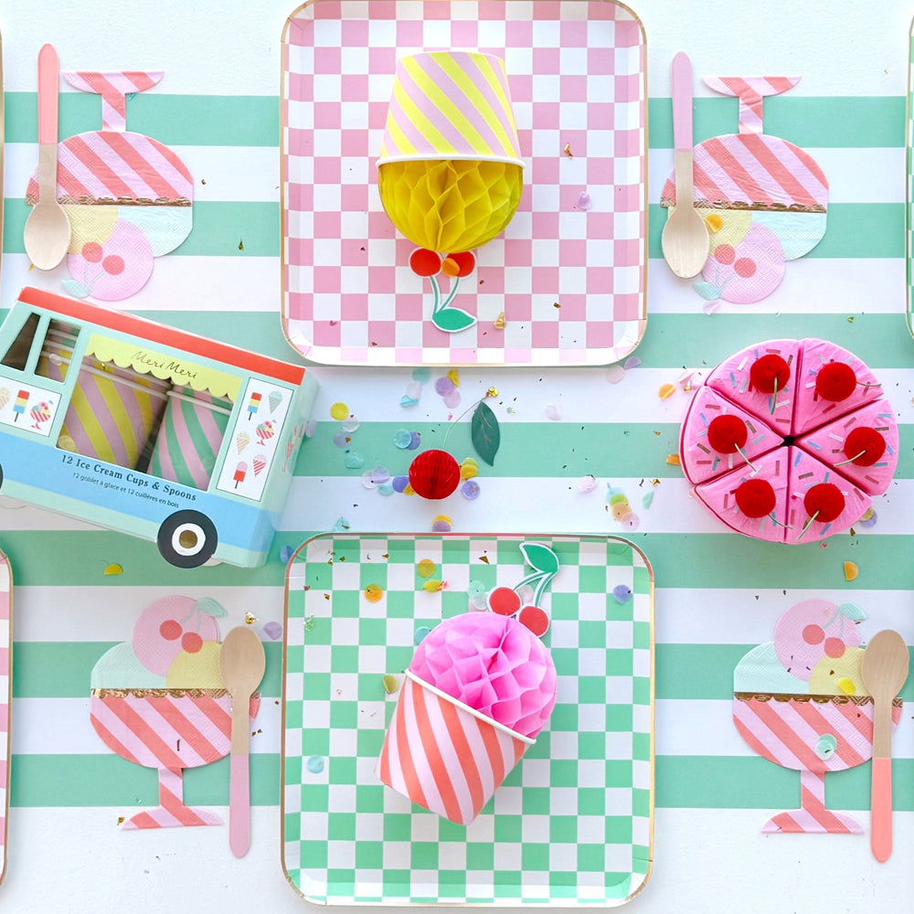 ICE CREAM SUNDAE NAPKINS Meri Meri Napkins ICE CREAM SUNDAE NAPKINS Bonjour Fete - Party Supplies