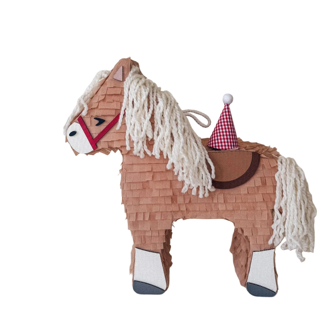 🐴 Birthday Horse Piñata – Handmade 22” Party Decoration with String Mane & Candy Holder mamaspinatas 🐴 Birthday Horse Piñata – Handmade 22” Party Decoration with String Mane & Candy Holder Bonjour Fete - Party Supplies
