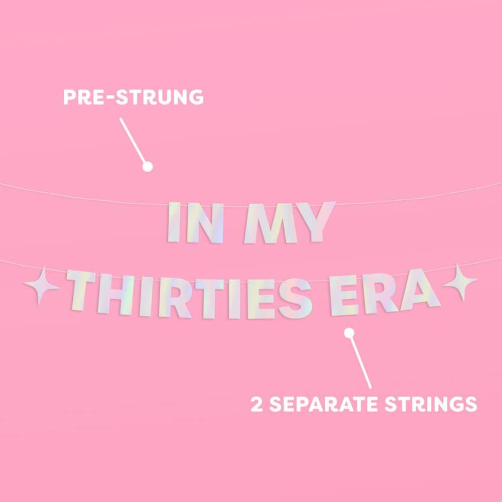 IN MY 30'S ERA SWIFTIE BANNER xo, Fetti Garlands & Banners Bonjour Fete - Party Supplies