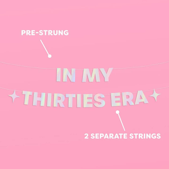 IN MY 30'S ERA SWIFTIE BANNER xo, Fetti Garlands & Banners Bonjour Fete - Party Supplies