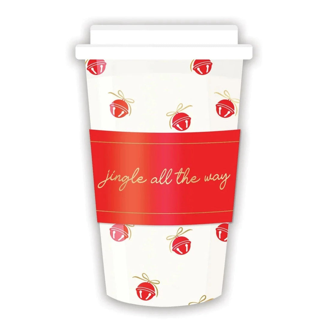 JINGLE BELLS COFFEE CUPS Bonjour Fête  Bonjour Fete - Party Supplies