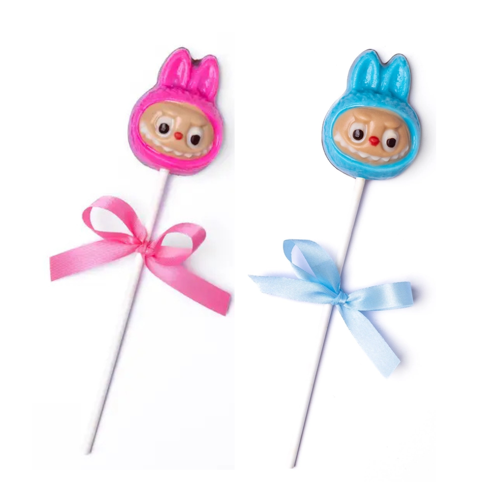 LABUBU-INSPIRED MILK CHOCOLATE LOLLIPOP Enjou Chocolat Candy LABUBU-INSPIRED MILK CHOCOLATE LOLLIPOP Bonjour Fete - Party Supplies