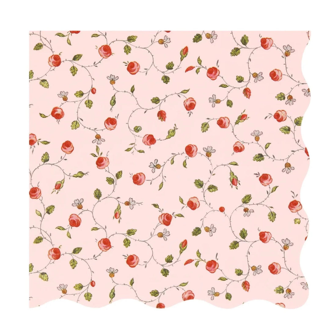 LADUREE PARIS ROSE BUD NAPKINS Bonjour Fête  Bonjour Fete - Party Supplies