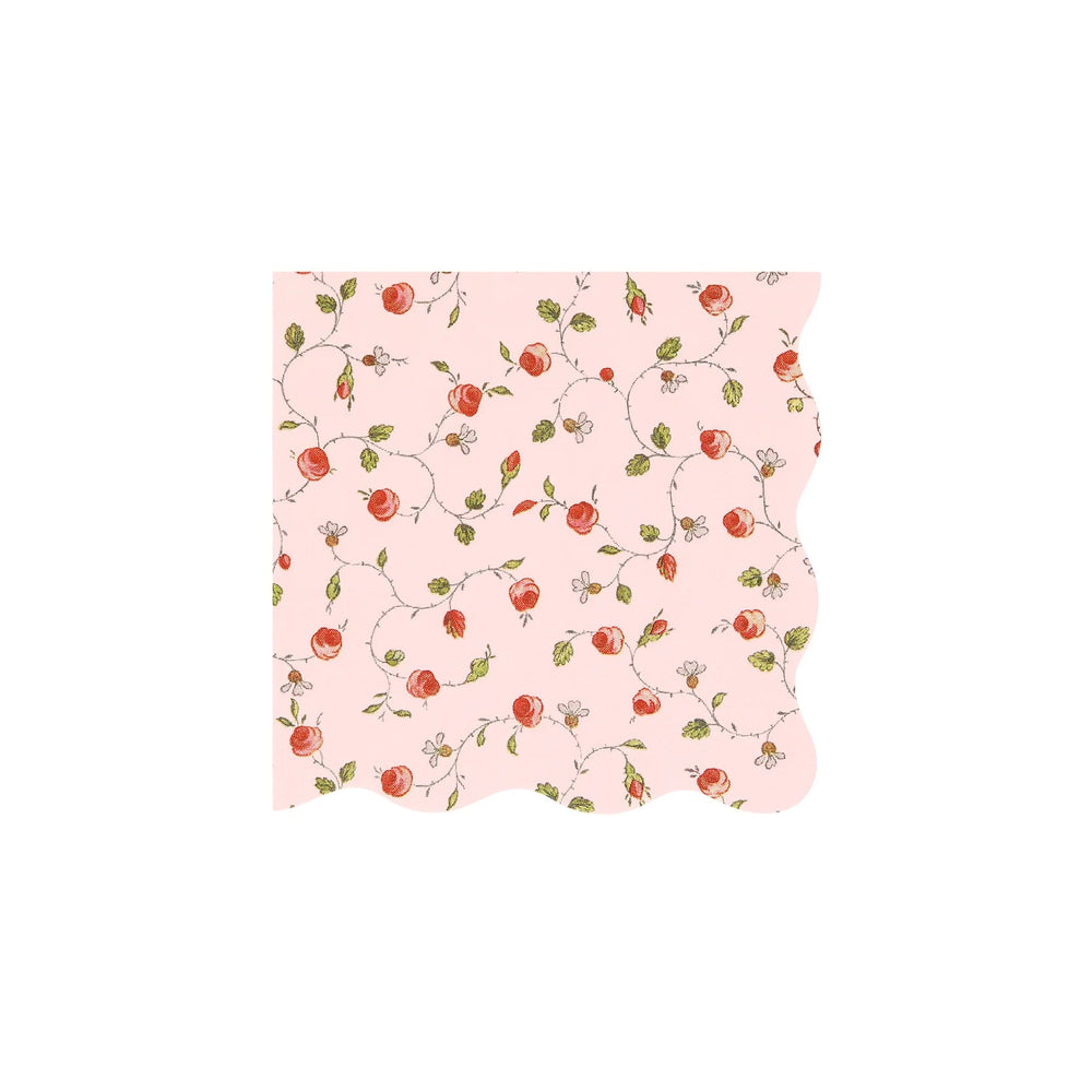 LADUREE PARIS ROSE BUD NAPKINS Bonjour Fête  Bonjour Fete - Party Supplies