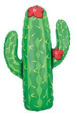 CACTUS WITH RED FLOWER BALLOON Betallic Balloons Bonjour Fete - Party Supplies