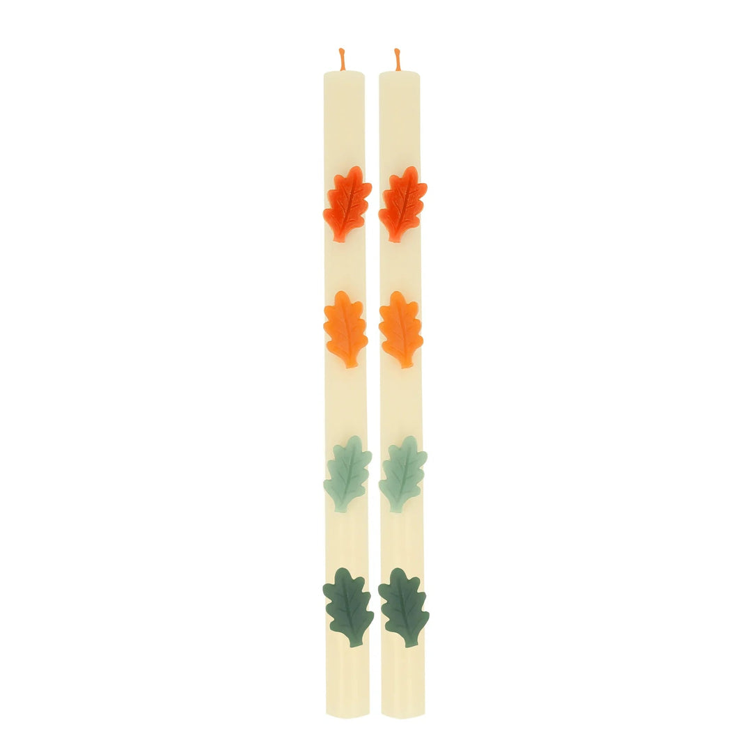 AUTUMN LEAF TABLE CANDLES Meri Meri Thanksgiving Home Decor Bonjour Fete - Party Supplies