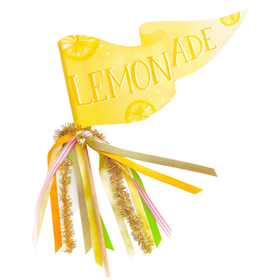 Lemonade Party Pennant Cami Monet Party Pennants Lemonade Party Pennant Bonjour Fete - Party Supplies