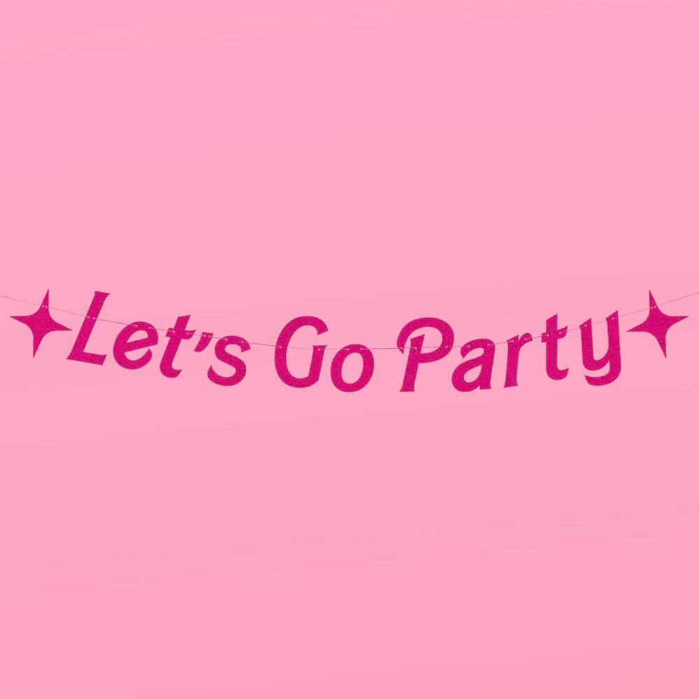 LET'S GO PARTY BANNER xo, Fetti Garlands & Banners Bonjour Fete - Party Supplies