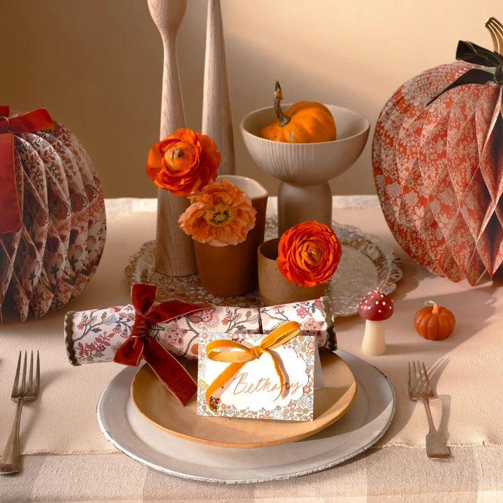 Meri Meri X Liberty Thanksgiving Place Cards