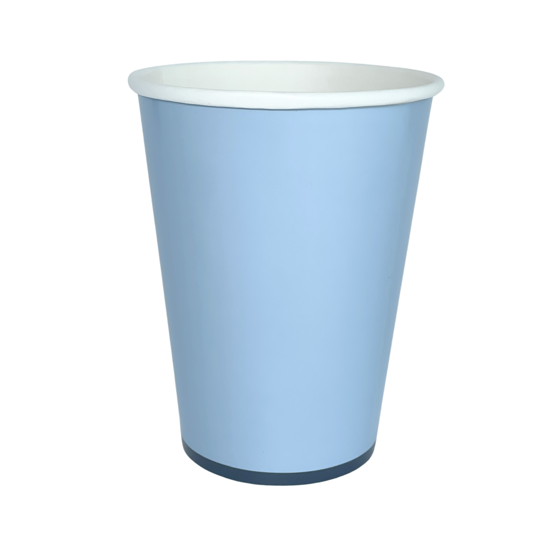SKY BLUE SIGNATURE CUPS Bonjour Fete Cups Bonjour Fete - Party Supplies