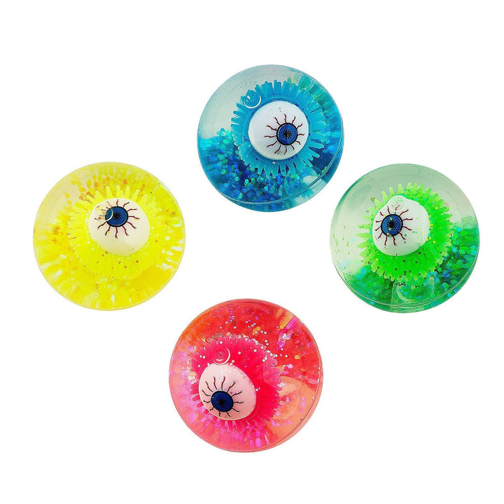 LIGHT UP EYEBALL GLITTER BOUNCY BALL Fun Express Bonjour Fete - Party Supplies