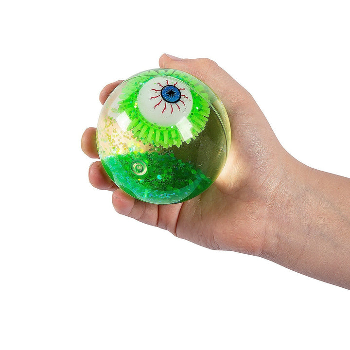 Light Up Eyeball Glitter Bouncy Ball Bonjour Fete Party Supplies Halloween Party Favors and Boo Baskets