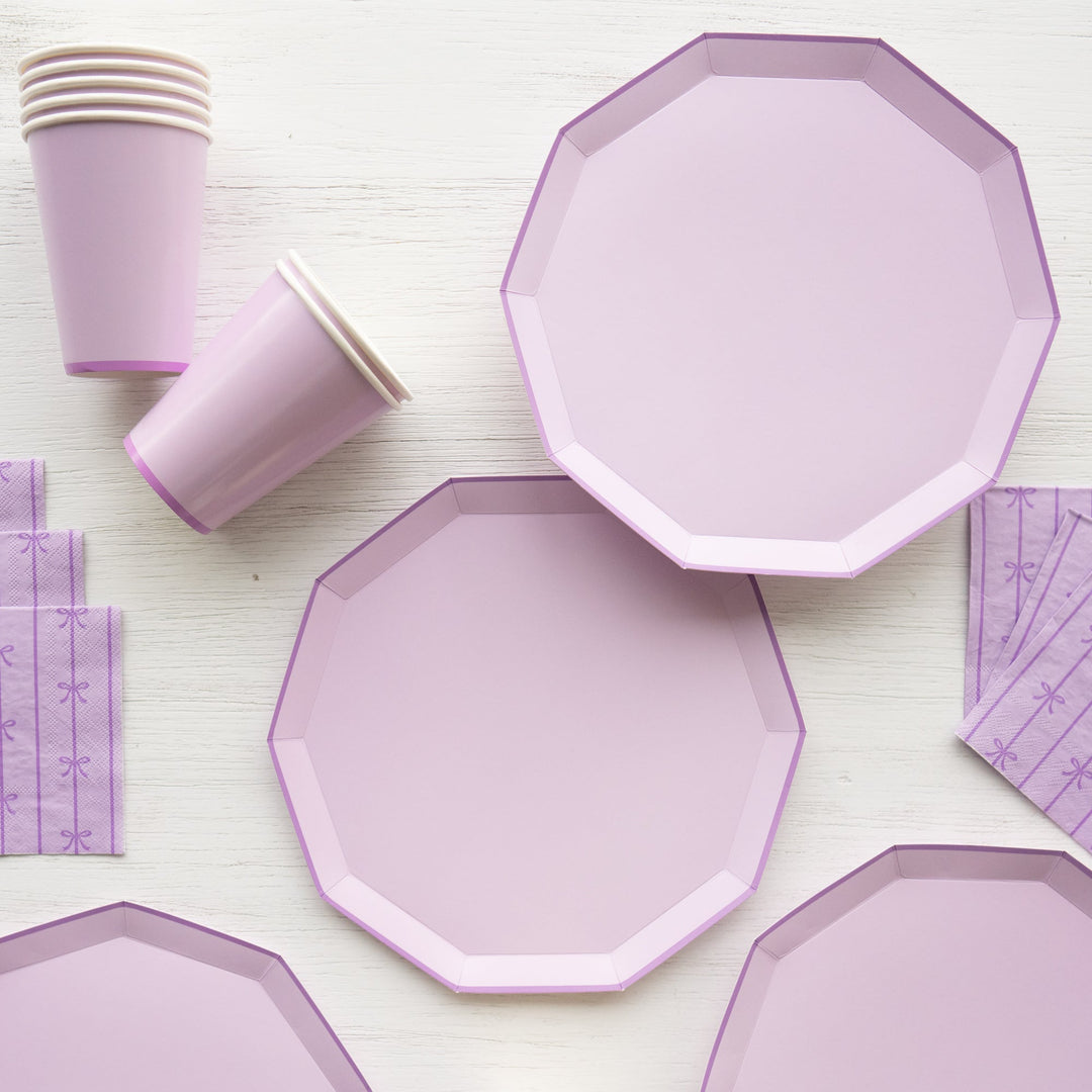 LE LILAC PREMIUM DINNER PLATES Bonjour Fete Bonjour Fete - Party Supplies