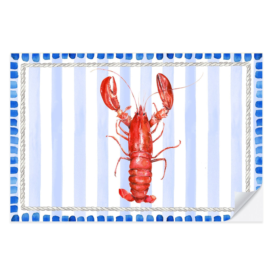Lobster Bake Placemat Pad Cami Monet Placemats Lobster Bake Placemat Pad Bonjour Fete - Party Supplies