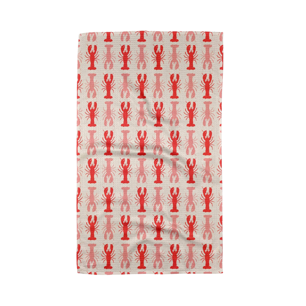 LOBSTER STRIPE TEA TOWEL Geometry kitchen & entertaining Bonjour Fete - Party Supplies